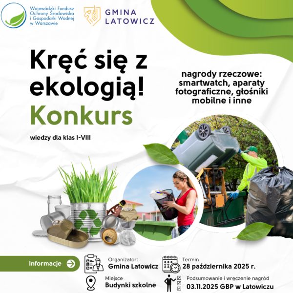 Nasz żłobek bierze udział w konkursie „Kręć się z ekologią”! 🌍♻️